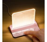 Trahoo-Led Lampe De Nuit Avec Variateur D'intensit¿¿ Tactile, Lampe Effleurement Pour Chambre, Veilleuse Pour B¿¿B¿¿, Tout-Petit, Enfants, Chambre D'enfant, Chevet, Chambre ¿¿ Coucher, Base Rose