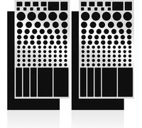 TRAHOO-LED Light Blocking Stickers, Light Dimming LED Filters, (2 Sheets) Dimming Sheets for Routers, LED Covers Blackout, Dimming 50% 80% of LED Lights (4 Sheets 80%)
