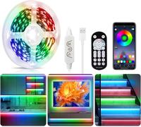TRAHOO-LED Lights for TV,13.2ft TV Led Backlight, RGBIC LED Light for TV with App Control,Music Sync,RGBIC Color Changing LED Strip Light for TV Table Bed