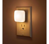 Trahoo-Led Night Lights Plug Into Wall, Nightlights With Light Sensor Dusk To Dawn, 0.3w Square Plug In Night Light For Kids, 3000k Warm White Night Light For Bathroom Bedroom Kitchen, 2 Pack Night L