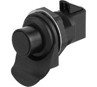 Trahoo-Loquet À Bouton-Poussoir, Loquet De Verrouillage De Porte Sans Clé À Verrouillage Lisse Serrure De Porte En Abs Noir Avec Bouton De Poignée Pour Boîte À Gants De Porte De Bateau Southco 93-304