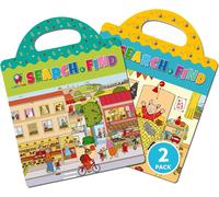 Trahoo-Lot De 2 Livres D'autocollants Repositionnables Pour Enfants, Où Est Lapin Tom, Cherche Et Trouve, Jeu D'observation, Livre De Éducatifs Et D'activités Ludiques