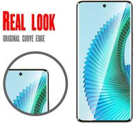Trahoo-[Lot De 2 Verre Trempé Pour Honor Magic 6 Lite 5g/X9b/X50, 3d Couverture Complète Film De Protection D'écran Avec Haute Transparence À 99%, Anti-Trace Protecteur Avec Dureté 9h Glass (Noir)