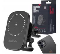 Trahoo-Maxlife Support Telephone Voiture Magnetique Induction 15w - Porte Telephone Voiture Chargeur Rapide - Stable Et Fiable Pour Vos Déplacements - Support Telephone Voiture Grille Aeration Rotati