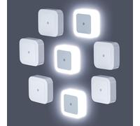 Trahoo-Night Light, Plug In Led Night Lights To Wall, 8 Pack Nightlight With Dusk To Dawn Light Sensor, Night Lamp For Kids Toddler Bathroom Toilet Bedroom Hallway Nursery Led Night Light Auto On/Off