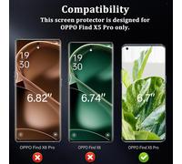 Trahoo-Pellicola Protettiva In Vetro Temperato Per Oppo Find X5 Pro Schermo Intero Curvo 3d, Pellicola Vetro Temperato, Antigraffio, Alta Trasparente, Anti-Impronte, 2+2 Pezzi