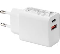 TRAHOO-POLY POOL - PP4829 Chargeur t¿¿l¿¿phone Portable 2 Ports USB A+C - Adaptateur Secteur USB 2A, 2.22A, 3A, 1.5A, 1.67A- Chargeur USB Charge Rapide - Chargeur Smartphone Blanc - Adaptateur USB C 2
