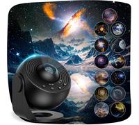 TRAHOO-Projecteur Ciel Etoile Projecteur Planetarium 13 en 1, Projecteur Galaxie Veilleuse Projecteur, Lampe D'ambiance Veilleuse Enfant Projecteur RéGlable Angle et Focale avec Fonction Timing