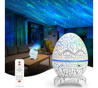 TRAHOO-Projecteur de ciel étoilé LED, projecteur de planétarium galactique avec télécommande, aurore lumineuse nocturne avec Haut - parleur Bluetooth, effet aurore, bruit blanc et étoiles