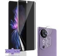 TRAHOO-Protection D'écran Anti-Espion pour Vivo V40 5G, 1 Pièces Film TPU Flexible Privacy Protection écran en 2 Pièces Protecteur d'Objectif de Caméra, Anti-Rayures, Anti-Spy Protecteur