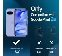 Trahoo-Protection D'écran Pour Google Pixel 9a 6,3 Pouces 2025, Film En Verre Trempé Avec Outil D'installation Facile, Compatible Avec Les Empreintes Digitales, Hd Clair, Lot De 3