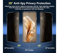 Trahoo-Protection Écran Anti Espion Pour Zte Nubia Flip 5g, [1 Pièce] Anti-Spy Film Tpu Souple, Anti-Rayures, Couverture Totale Privacy Flexible Protège Écran Pour Nubia Flip 5g