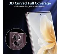 Trahoo-Protections D'écran Pour Vivo V40 Lite 5g,2 +2 Pièces Caméra Arrière Protecteur,Résistant Aux Rayures, Hd Transparent,Protection En Tpu Flexible