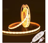 TRAHOO-Ruban LED COB 2m, DC5V USB Bande LED Chambre,480LED/m CRI90+ Dimmable Flexible LED TV,Fancy Lumiere Bandeau Gaming Adh[J238]