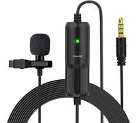 TRAHOO-S8 Lapel Microphone avec Clip de 8 m - Micro Cravate omnidirectionnel ¿¿ condensateur omnidirectionnel - Mini Microphone avec cable pour Appareil Photo Reflex num¿¿rique/t¿¿l¿¿phone