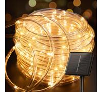 TRAHOO-Solar String Lights Outdoor Waterproof, 72FT 200 LED Rope Lights with 8 Lighting Modes, Solar Christmas Outdoor Lights for Patio Garden Yard Porch Wedding Party Decoration, Warm White