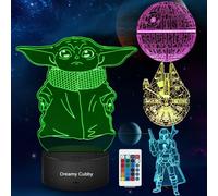 Trahoo-Star Wars Cadeau Lampe 3d Illusion Veilleuse, Quatre Motifs Et 7 Couleurs Changeantes De Décoration - Cadeaux Parfaits Pour Les Fans De Star Wars, Garçons Et Filles Decoration Paques