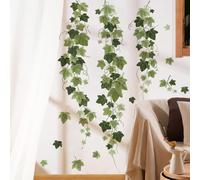 Trahoo-Stickers Muraux Feuilles De Plantes Vertes Autocollant Mural Lierre Vignes Deco Stickers Salon Salle De Bain Cuisine Chambre Enfants B¿¿B¿¿ D¿¿Coration