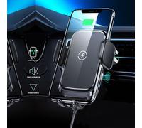 Trahoo-Support Telephone Voiture Magnetique Avec Fonction De Chargement,Support De T¿¿L¿¿Phone Mobile De Voiture Rapide Sans Fil 15 W, Automatic Induction, Qi Charging Station, Pour Iphone Et Autres