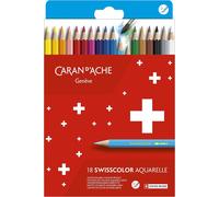 Trahoo-Swisscolor 1285.818 Lot De 18 Crayons De Couleur Solubles Dans L'eau Dans Une Boîte