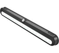 TRAHOO-T01LB LED Closet Light, Super Bright 20 LED Under Cabinet Lighting Battery Powered/DC Input Wireless Motion Sensing Light Bar, Auto On Off Switch, Motion Sensor & Light Beams Adjustable