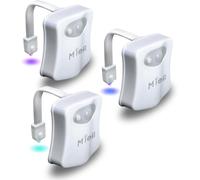 Trahoo-Toilet Light Motion Sensor Activated 16 Colors Changing, 3 Pack Led Toilet Seat Lights Inside Glow Bowl, Smart Disco Potty Night Light For Bathroom, Cool Funny Ideal Gifts For Boy Girl Men Wom