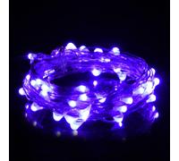 TRAHOO-USB LED Fairy String Light,50 LED Bulbs 16ft /5M, Silver Wire Waterproof Starry String Lights for Indoor, Bedroom Festival Christmas Wedding Party