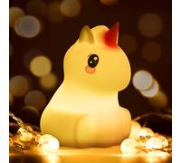 Trahoo-- Veilleuse Enfant - Veilleuse Douce Led Multicolore, Veilleuse Bebe Enfant Rechargeable Usb, Veilleuse Portable Silicone, Cadeau Pour Enfants, ¿¿Conome En ¿¿Nergie, Cadeau Lumineux (Licorne)