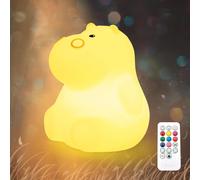 Trahoo-Veilleuse Pour Enfants, Hippopotame, Avec T¿¿L¿¿Commande, 7 Couleurs, Lampe Kawaii, D¿¿Coration D'int¿¿Rieur, Rechargeable Par Usb, Jolie Lampe Cadeau Pour B¿¿B¿¿, Enfants, Tout-Petits (04-Hipp