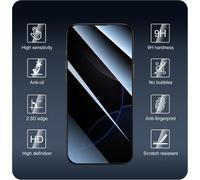 Trahoo-Verre Trempé Anti-Espion Pour Iphone 16 Pro, 3*Vitre Protection Ecran Protege Accessoire Et 3*Protection Camera Objectif Arriere Appareil Phot, Résistance Aux Rayures, Dureté 9h, Pas De Bulles