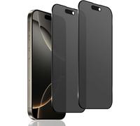 TRAHOO-Verre Trempé Mat Anti-espion pour iPhone 16 Pro 6,3 Zoll, 2 Pièces Anti-Spy Matt Protection écran, 9H Dureté Anti-Traces Privacy Film Anti-Reflet