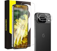 TRAHOO-Verre trempé pour Google Pixel 9 5G Film, Dureté 9H Anti Rayures, Bubble Free, Haute Sensibilité, 2,5D bord rond, 0,33mm HD Claire Pixel 9 Vitre Protection +Caméra Protection écran(2+2 Pièce)