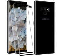 TRAHOO-Verre Trempé pour Samsung Galaxy Note 9, 2 pièces 3D Couverture Totale protection écran, Dureté 9H, Sensible au Toucher, à l'épreuve des bulles, Transparent HD Samsung Note 9 vitre protection