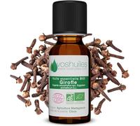 Trahoo-Voshuiles - Huile Essentielle Girofle Bio 20ml - Parfum Chaud - Réconfortant - Réputée Pour Ses Nombreuses Vertus - Huiles Essentielles De Qualité - 100% Pure Et Naturelle - Hebbd Et Certifiée