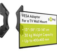 TRAHOO-Wentronic 60134 Support Mural pour Ecran Plat Noir
