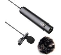 TRAHOO-XLR Micro Cravate, Microphone Lavalier pour Sony Nikon Canon Panasonic Cam¿¿scopes Zoom H4n H5 H6 TASCAM Enregistreurs Audio