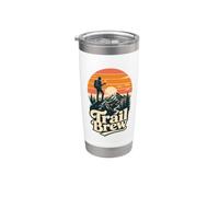 Trail Brew Mountain Hiker Summit Camping Adventure Café Gobelet isotherme en acier inoxydable double paroi