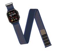 Trail Loop Bracelet en nylon - Compatible avec Apple Watch Ultra 2 49 mm, 46 mm, 45 mm, 44 mm, 42 mm, 41 mm, 40 mm, 38 mm - Pour homme et femme - Bracelet de cheville élastique pour Apple Watch Ultra