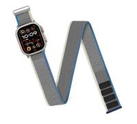 Trail Loop Bracelet en nylon - Compatible avec Apple Watch Ultra 2 49 mm, 46 mm, 45 mm, 44 mm, 42 mm, 41 mm, 40 mm, 38 mm - Pour homme et femme - Bracelet de cheville élastique pour Apple Watch Ultra