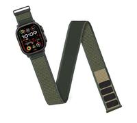 Trail Loop Bracelet en nylon - Compatible avec Apple Watch Ultra 2 49 mm, 46 mm, 45 mm, 44 mm, 42 mm, 41 mm, 40 mm, 38 mm - Pour homme et femme - Bracelet de cheville élastique pour Apple Watch Ultra