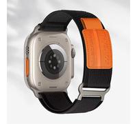Trail Loop Bracelet en nylon - Compatible avec Apple Watch Ultra 3/2/1 Series 11/10/9/8/7/6/SE/5/4/3 pour hommes et femmes, bracelet de sport en tissu élastique robuste pour iWatch 49 mm, 46 mm, 45 mm