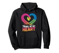 Trail of My Heart Motif cœur Arc-en-Ciel Sweat à Capuche