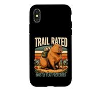Trail Rated Most Flat Preferred Capybara Hiker Coque pour iPhone X/XS