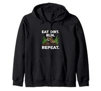 Trail Runner Eat Dirt Run Repeat XC Athlete Sweat à Capuche