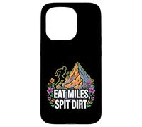 Trail Runner Eat Miles Spit Dirt Mountain Coque pour iPhone 15 Pro
