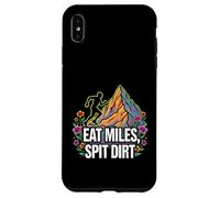 Trail Runner Eat Miles Spit Dirt Mountain Coque pour iPhone XS Max