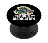 Trail Runner Hiker Trail Mix is My Medication PopSockets PopGrip Adhésif