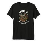 Trail Running Hiking Mud is My Palette T-Shirt Haut de Gamme