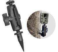 Trail Support de caméra noir, compatible avec insert fileté 6,35 mm x 20, prend en charge GoPro, Insta360 ONE X2, DJI OSMO Action 2, caméra de jeu Trail Hunting Rotatif, support d'arbre
