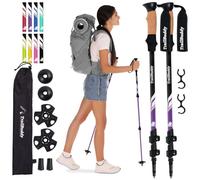 TrailBuddy Bâtons de randonnée - Bâtons de Marche télescopiques pour Hommes et Femmes - Extensibles 62-137 cm - Bâtons de randonnée ultralégers en Aluminium 7075-1 Paire
